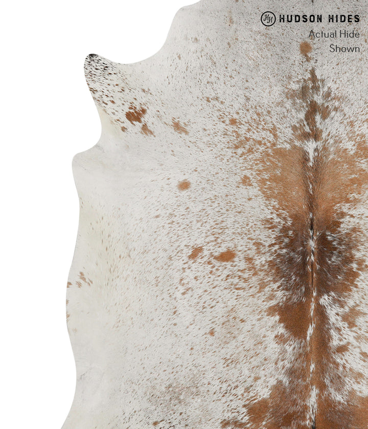 Salt and Pepper Brown X-Large Brazilian Cowhide Rug 6'3"H x 6'6"W #83412 by Hudson Hides