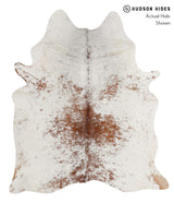 Salt and Pepper Brown Large Brazilian Cowhide Rug 6'6"H x 5'8"W #83416 by Hudson Hides