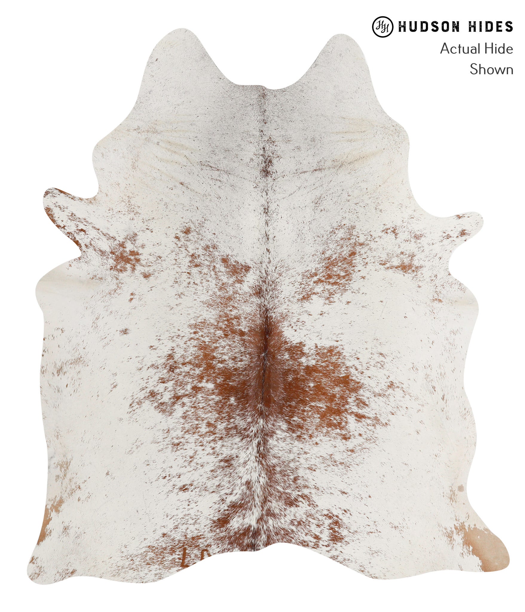 Salt and Pepper Brown Cowhide Rug #83416