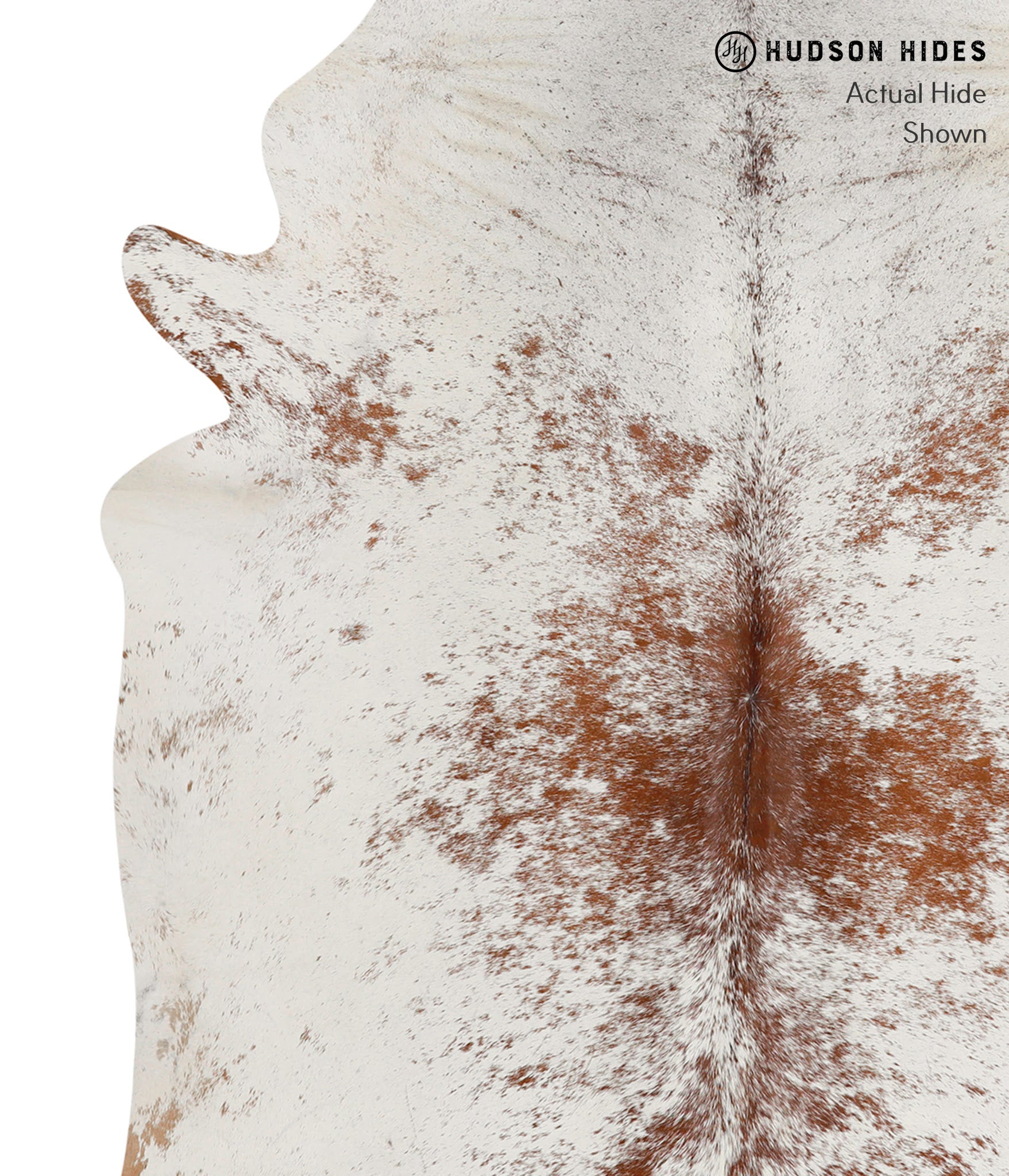 Salt and Pepper Brown Cowhide Rug #83416