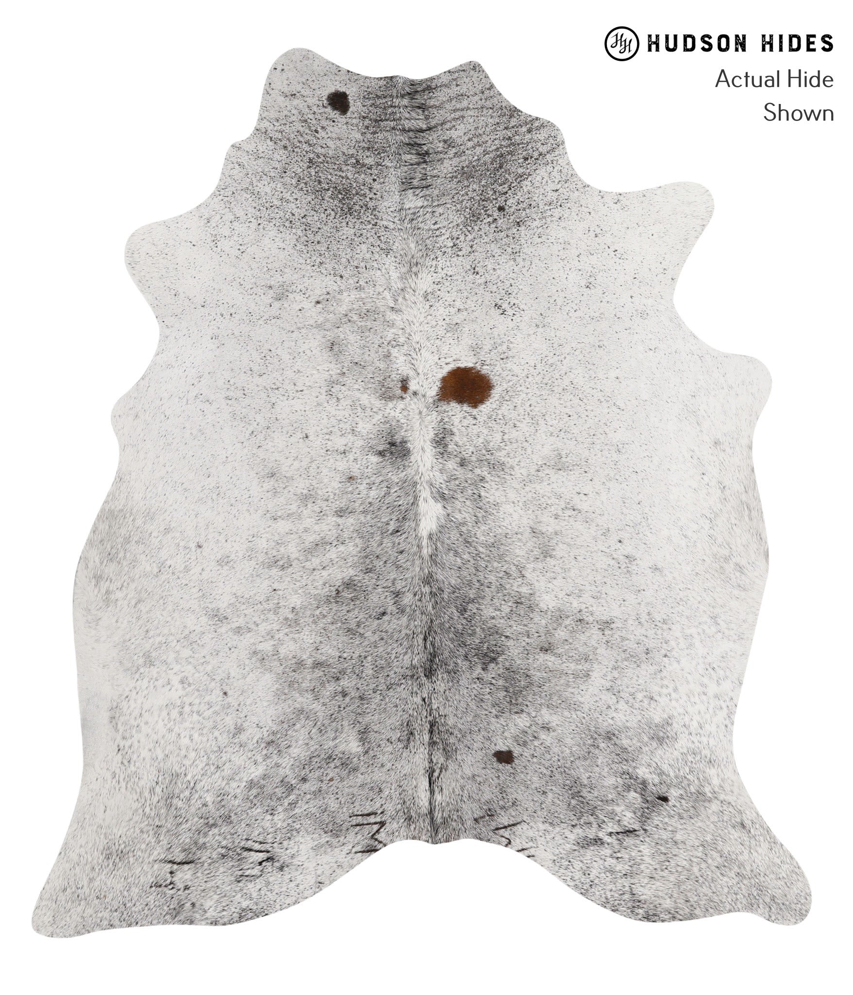Salt and Pepper Black Cowhide Rug #83420