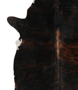 Dark Brindle X-Large Brazilian Cowhide Rug 7'2"H x 6'3"W #83444 by Hudson Hides