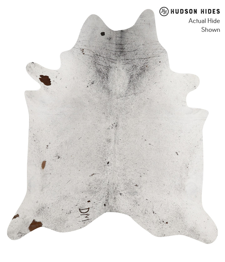 Salt and Pepper Black XX-Large Brazilian Cowhide Rug 7'10"H x 7'1"W #83583 by Hudson Hides