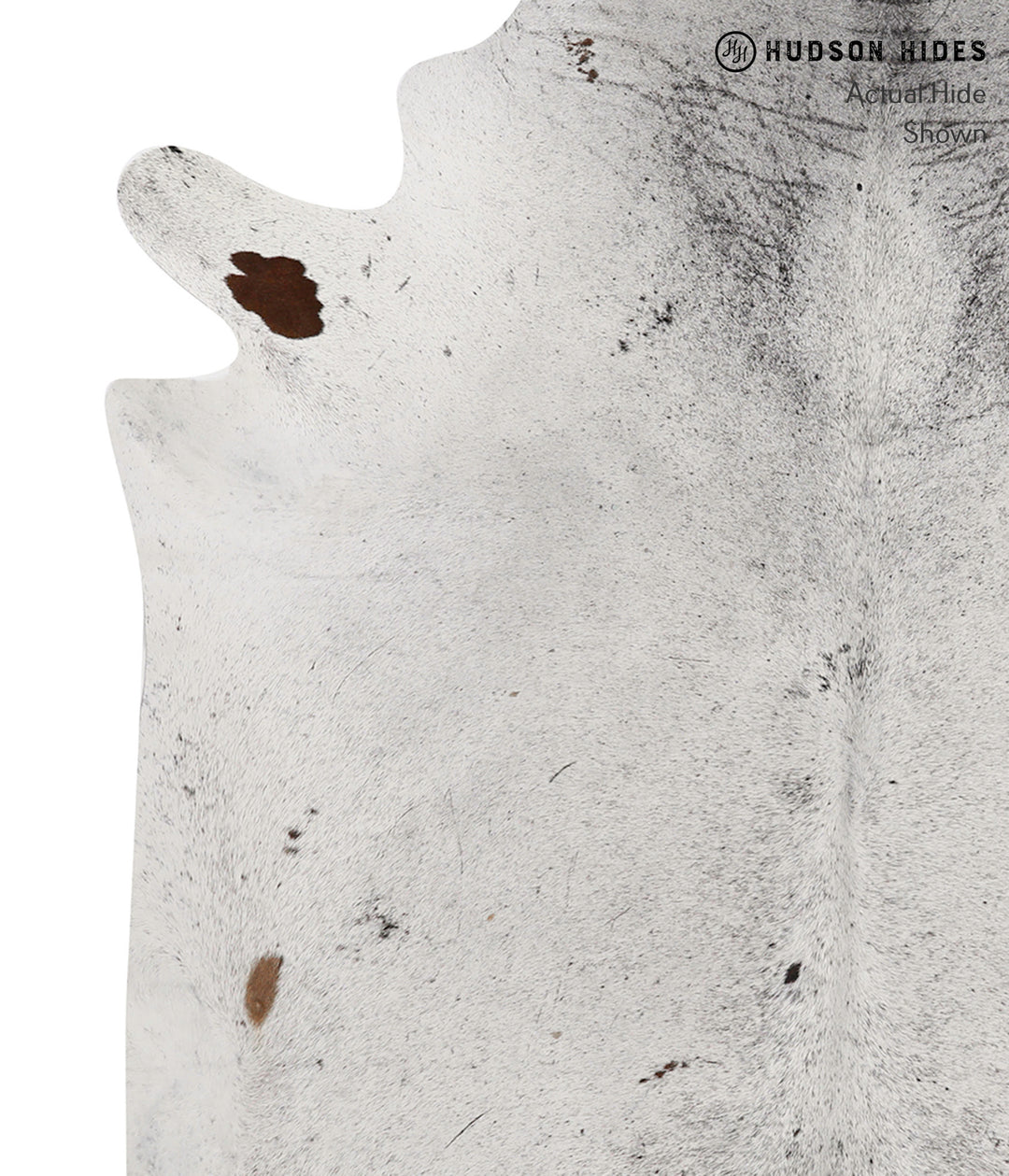 Salt and Pepper Black XX-Large Brazilian Cowhide Rug 7'10"H x 7'1"W #8