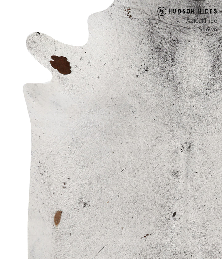 Salt and Pepper Black XX-Large Brazilian Cowhide Rug 7'10"H x 7'1"W #83583 by Hudson Hides