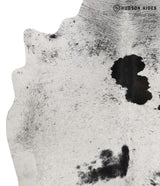 Salt and Pepper Black X-Large Brazilian Cowhide Rug 7'0"H x 6'7"W #83685 by Hudson Hides