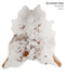 Salt and Pepper Brown X-Large Brazilian Cowhide Rug 7'2