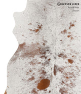 Salt and Pepper Brown X-Large Brazilian Cowhide Rug 7'2"H x 6'6"W #83709 by Hudson Hides