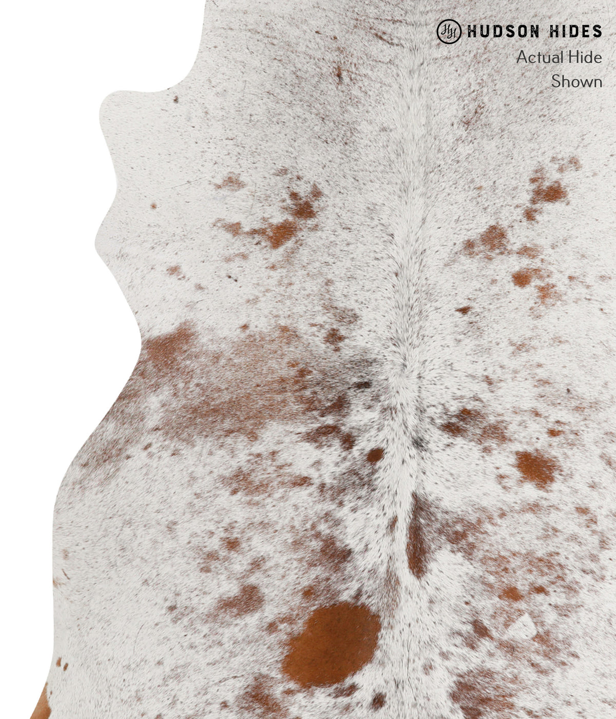 Salt and Pepper Brown Cowhide Rug #83709