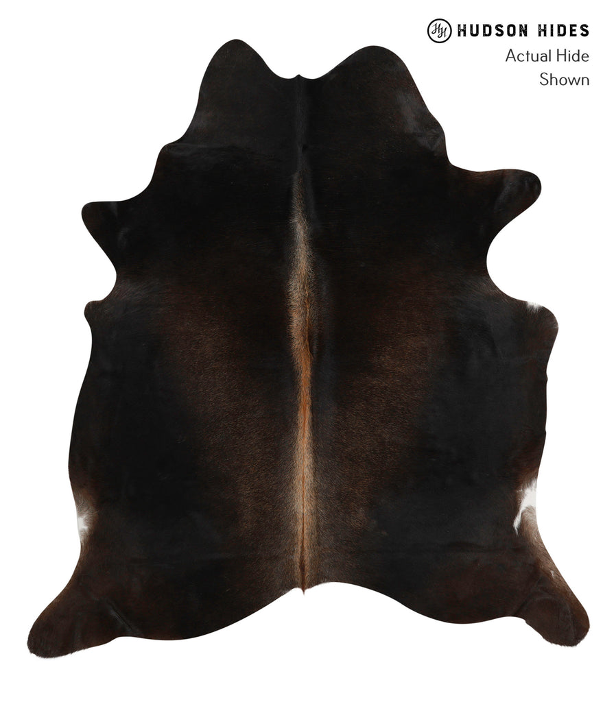 Chocolate X-Large Brazilian Cowhide Rug 6'9"H x 6'2"W #83740 by Hudson Hides