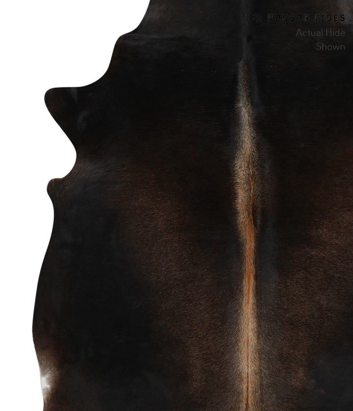 Chocolate X-Large Brazilian Cowhide Rug 6'9"H x 6'2"W #83740 by Hudson Hides