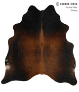 Chocolate X-Large Brazilian Cowhide Rug 6'6"H x 6'1"W #83745 by Hudson Hides