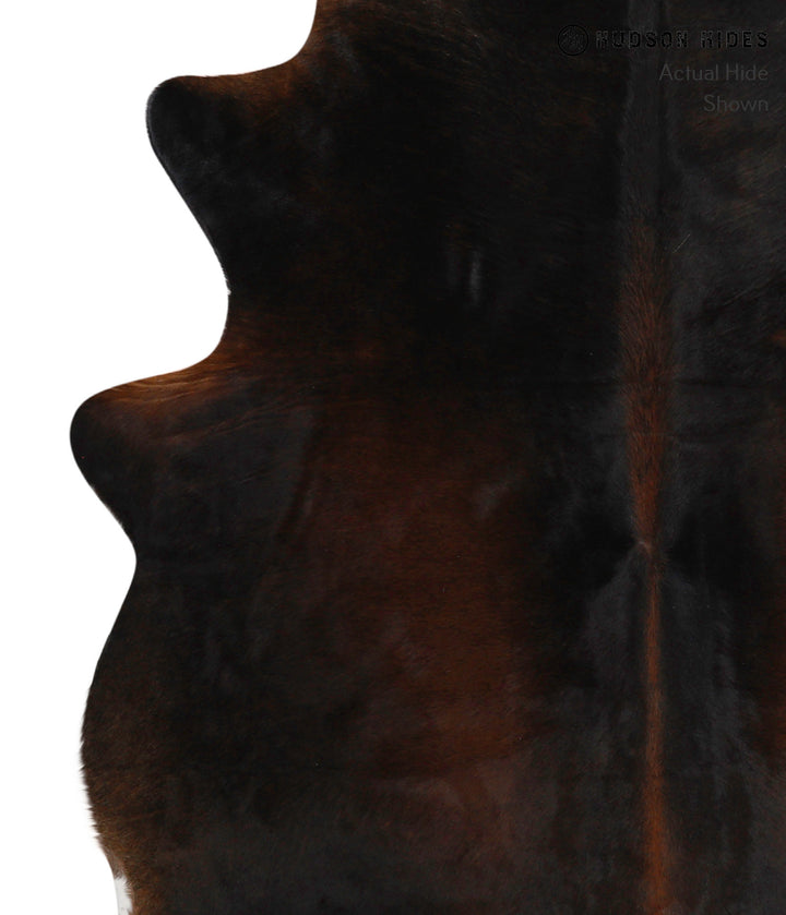 Chocolate X-Large Brazilian Cowhide Rug 7'2"H x 6'1"W #83746 by Hudson Hides