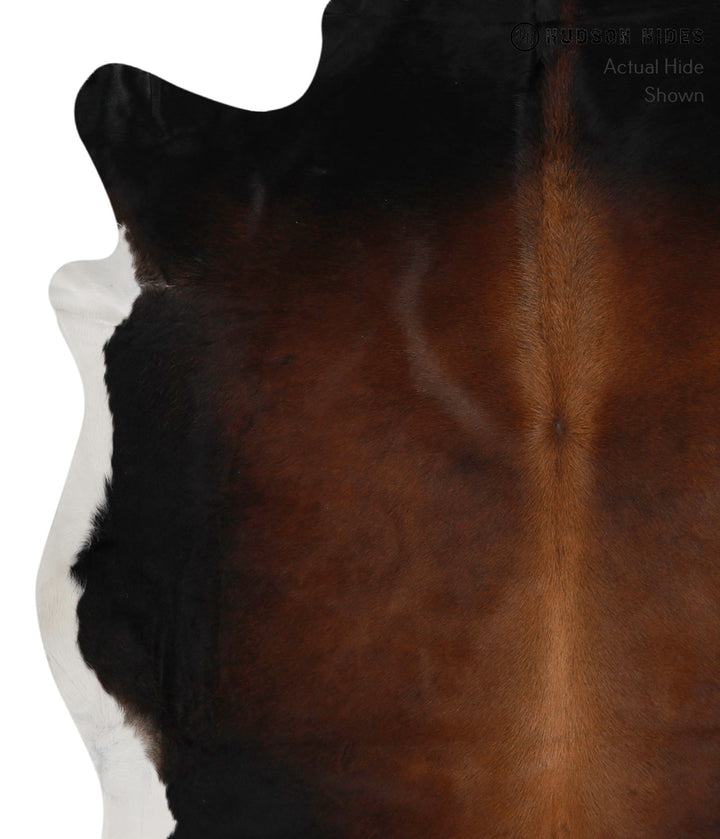 Chocolate Large Brazilian Cowhide Rug 6'8"H x 5'9"W #83749 by Hudson Hides