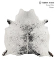 Salt and Pepper Black X-Large Brazilian Cowhide Rug 6'5"H x 6'9"W #83755 by Hudson Hides