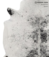 Salt and Pepper Black X-Large Brazilian Cowhide Rug 6'5"H x 6'9"W #83755 by Hudson Hides