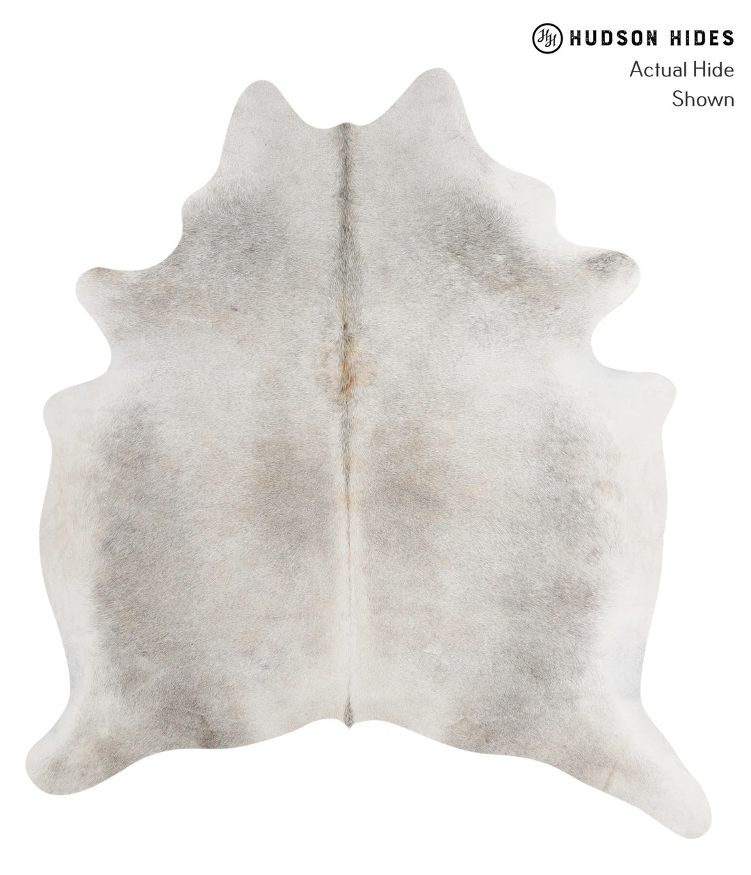 Medium Grey X-Large Brazilian Cowhide Rug 6'9"H x 6'1"W #83766 by Huds
