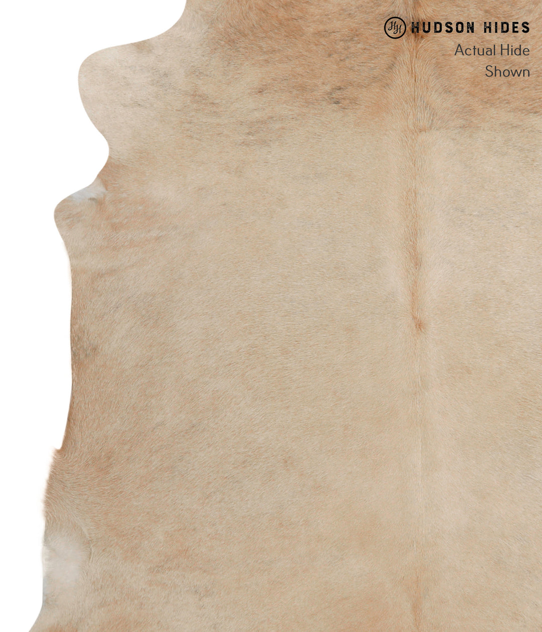 Beige X-Large Brazilian Cowhide Rug 6'4"H x 6'5"W #83769 by Hudson Hid