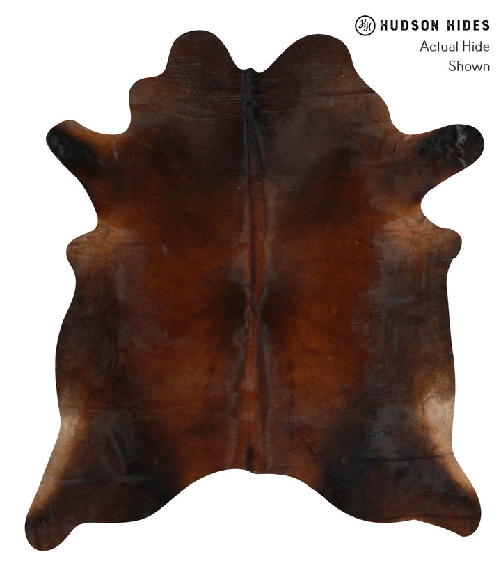 Chocolate X-Large Brazilian Cowhide Rug 6'11"H x 6'1"W #83773 by Hudson Hides