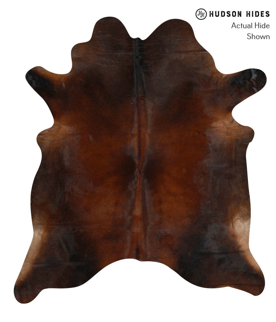 Chocolate X-Large Brazilian Cowhide Rug 6'11"H x 6'1"W #83773 by Hudson Hides