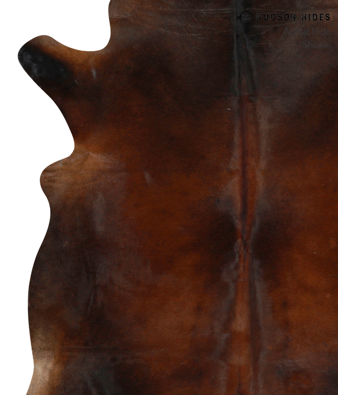 Chocolate X-Large Brazilian Cowhide Rug 6'11"H x 6'1"W #83773 by Hudso