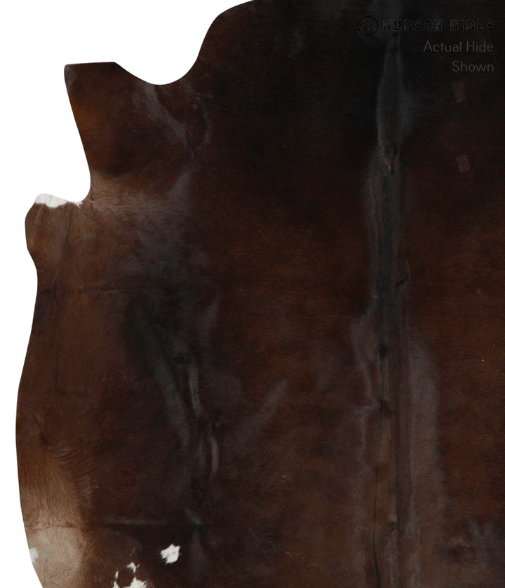 Chocolate X-Large Brazilian Cowhide Rug 7'0"H x 6'4"W #83786 by Hudson Hides