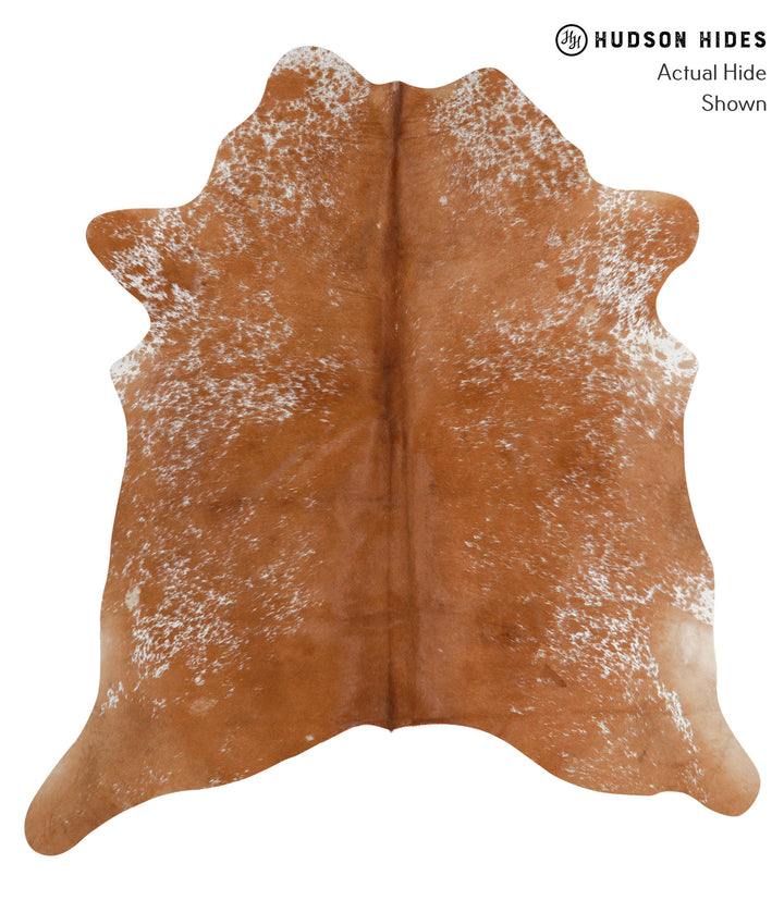 Salt and Pepper Brown X-Large Brazilian Cowhide Rug 7'1"H x 6'4"W #83791 by Hudson Hides