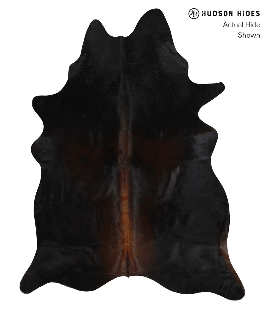Chocolate X-Large Brazilian Cowhide Rug 7'3"H x 5'7"W #83795 by Hudson Hides
