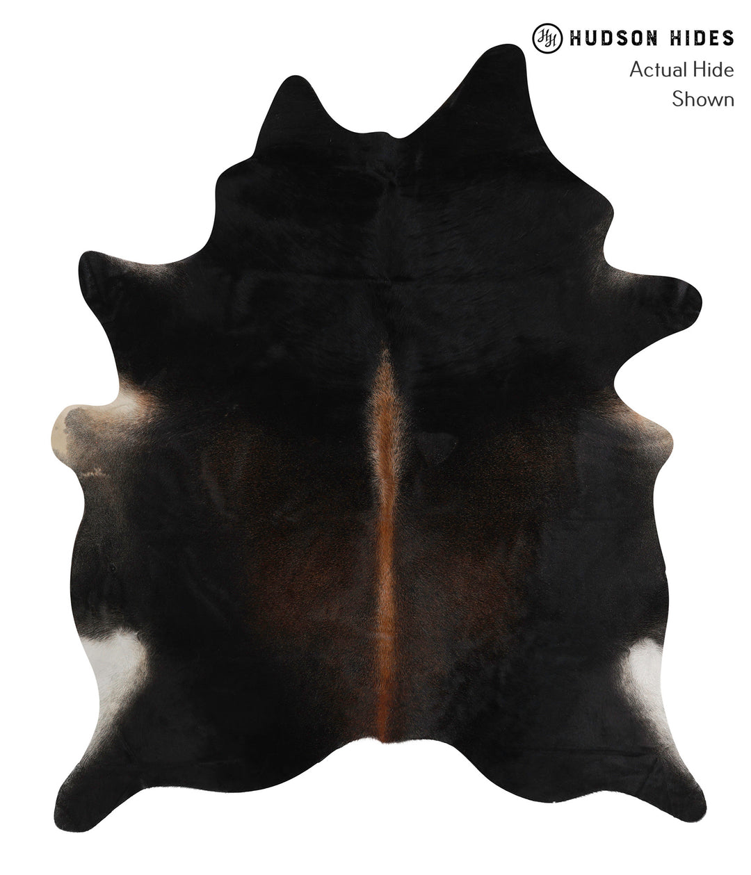 Chocolate X-Large Brazilian Cowhide Rug 7'1"H x 5'11"W #83802 by Hudso