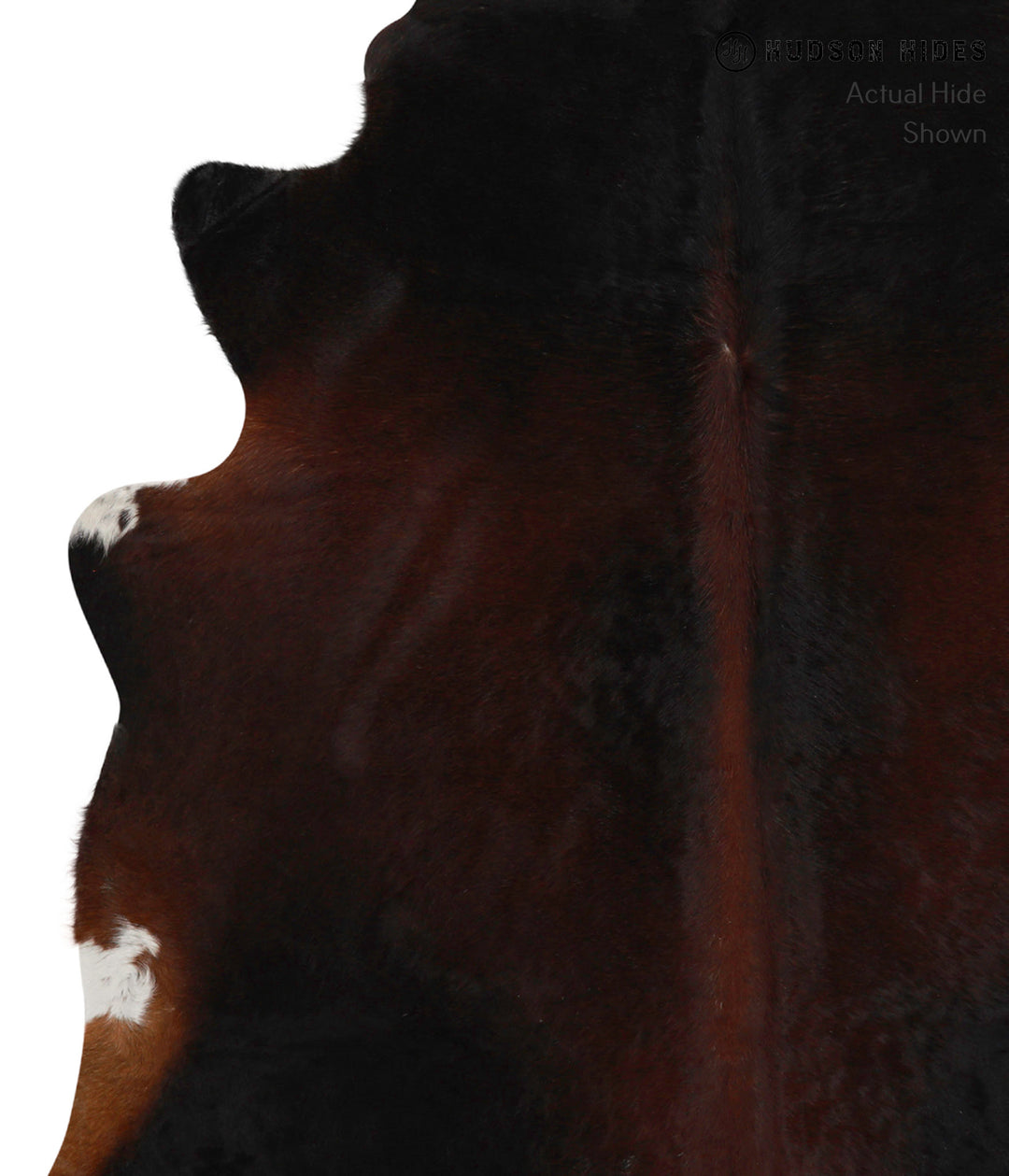 Chocolate X-Large Brazilian Cowhide Rug 6'11"H x 6'3"W #83803 by Hudso