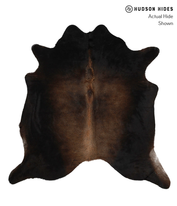 Chocolate X-Large Brazilian Cowhide Rug 6'8"H x 6'7"W #83804 by Hudson Hides