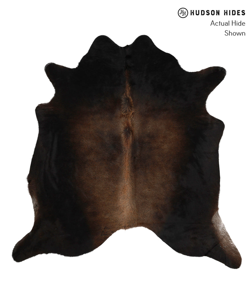 Chocolate X-Large Brazilian Cowhide Rug 6'8"H x 6'7"W #83804 by Hudson Hides