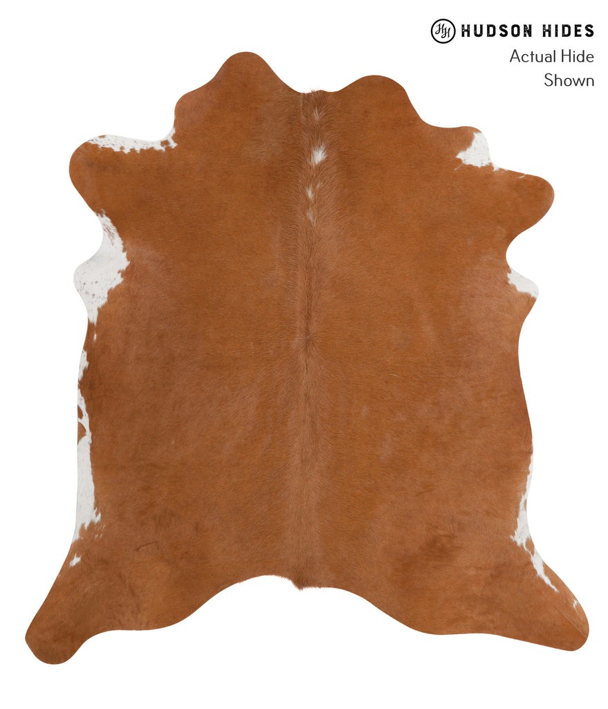 Solid Brown X-Large Brazilian Cowhide Rug 6'8"H x 6'0"W #83847 by Hudson Hides