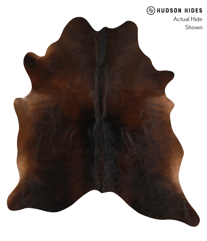 Chocolate X-Large Brazilian Cowhide Rug 6'10"H x 6'4"W #83888 by Hudson Hides