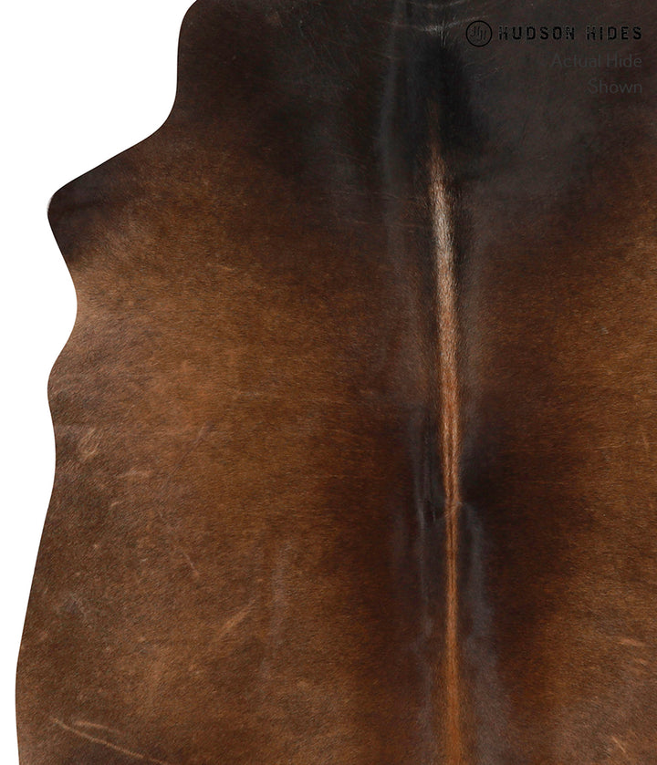 Chocolate Large Brazilian Cowhide Rug 5'11"H x 5'0"W #83892 by Hudson Hides