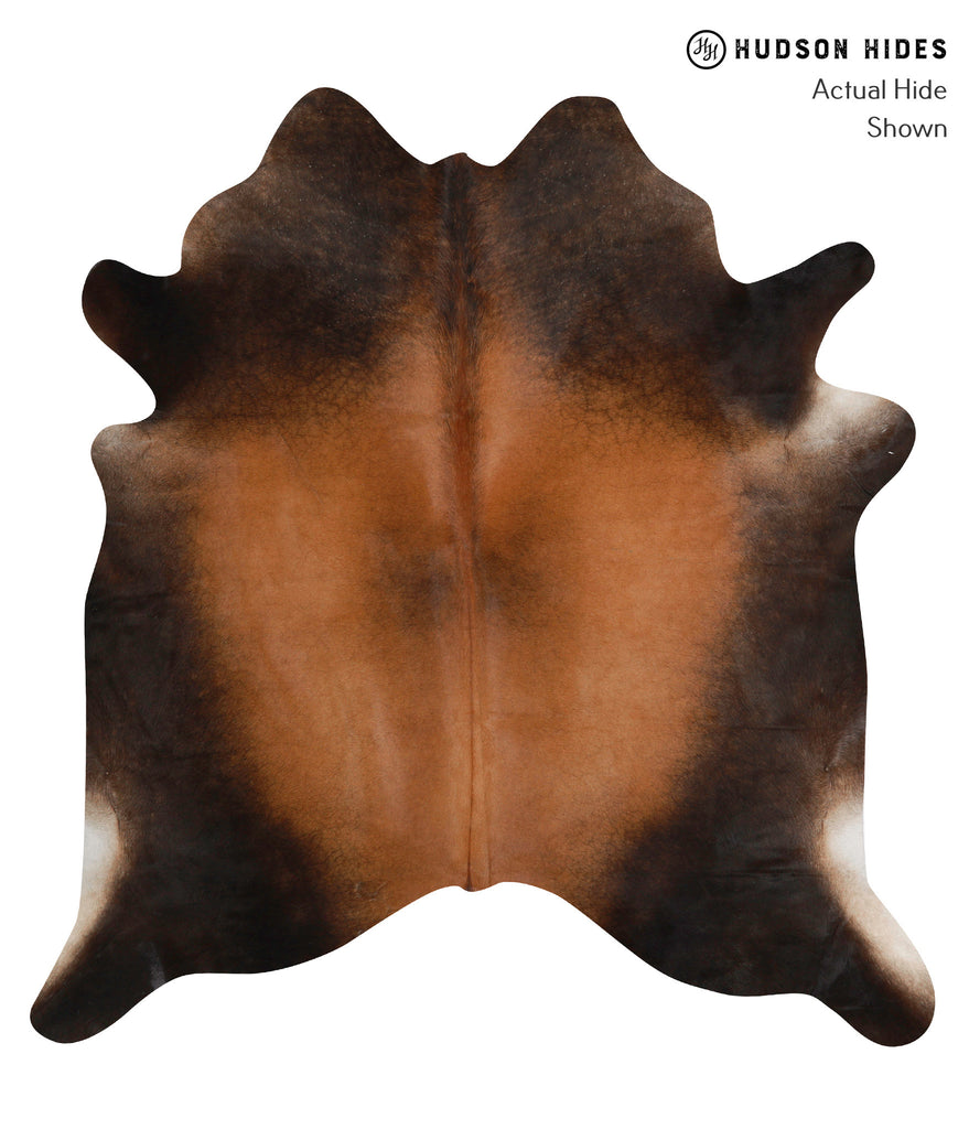 Chocolate X-Large Brazilian Cowhide Rug 6'6"H x 6'1"W #83896 by Hudson Hides