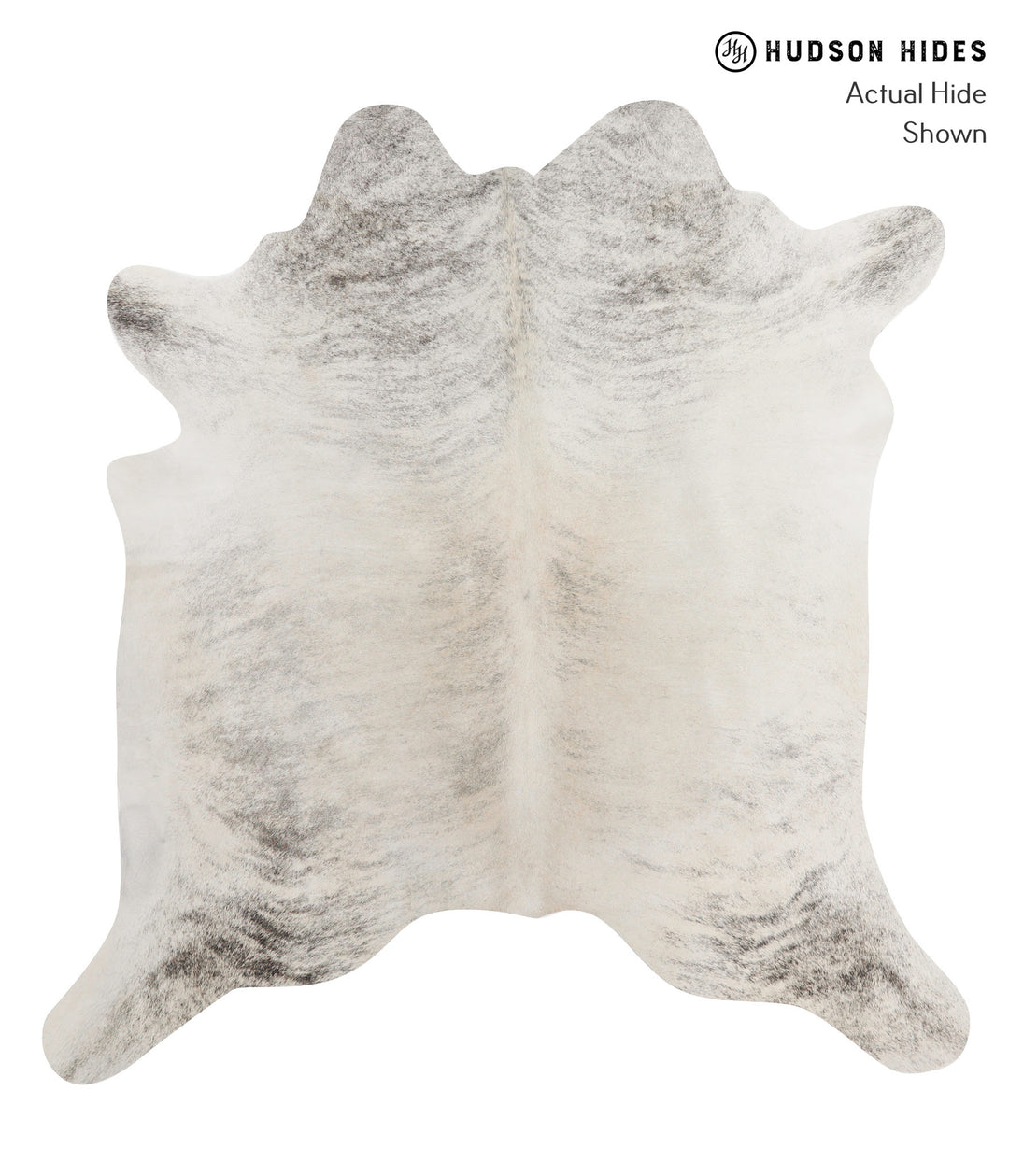 Grey Brindle X-Large Brazilian Cowhide Rug 6'10"H x 6'5"W #83953 by Hu