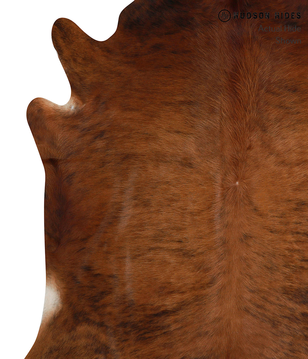 Medium Brindle XX-Large Brazilian Cowhide Rug 7'1"H x 7'1"W #83964 by 