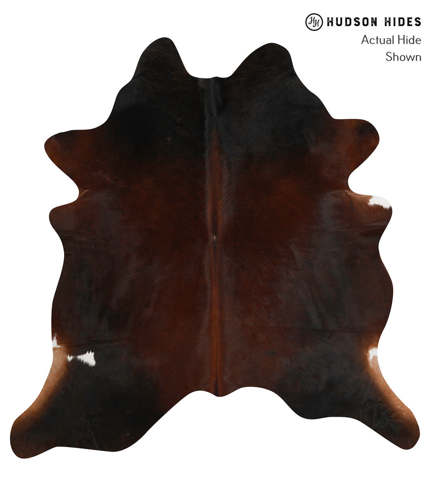 Chocolate Large Brazilian Cowhide Rug 6'4"H x 6'2"W #83987 by Hudson Hides