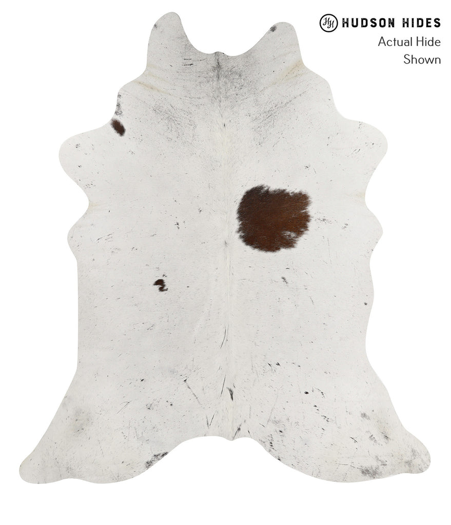 Salt and Pepper Brown XX-Large Brazilian Cowhide Rug 7'11"H x 7'0"W #84001 by Hudson Hides
