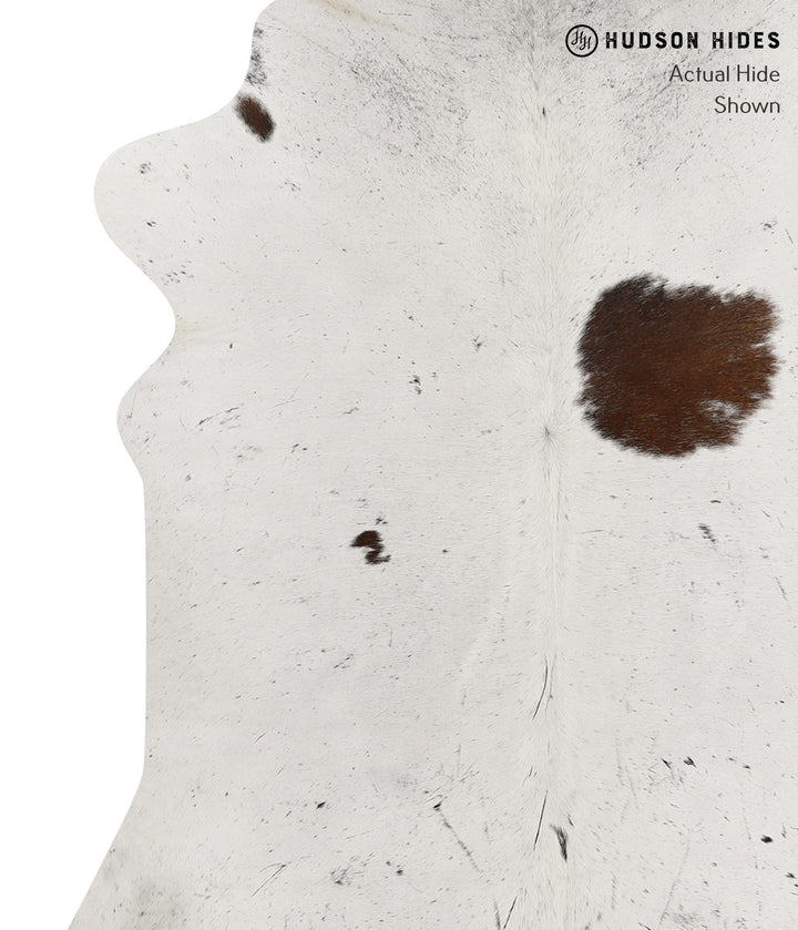 Salt and Pepper Brown XX-Large Brazilian Cowhide Rug 7'11"H x 7'0"W #84001 by Hudson Hides