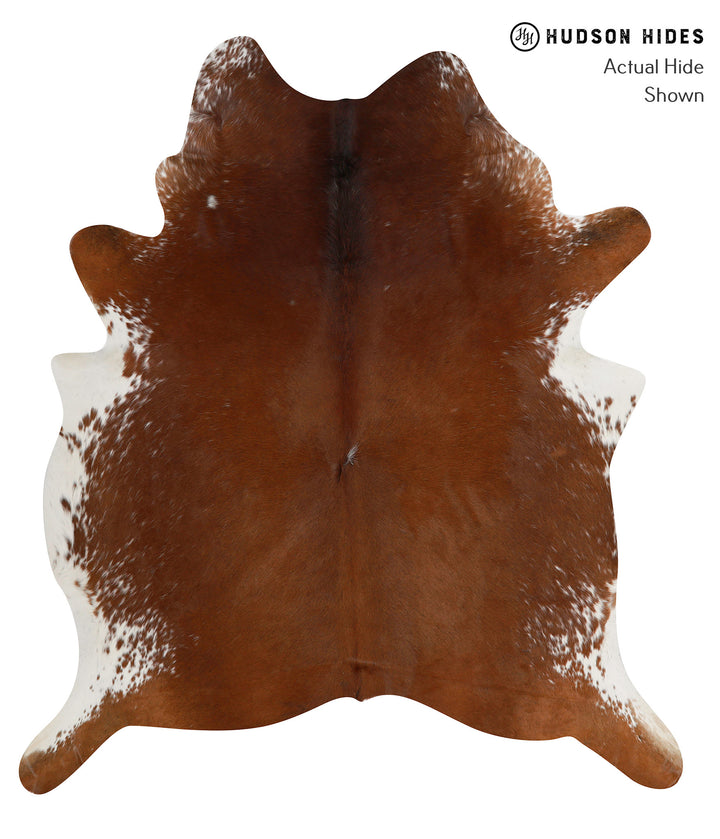 Salt and Pepper Brown X-Large Brazilian Cowhide Rug 7'3"H x 6'5"W #84007 by Hudson Hides