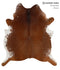 Salt and Pepper Brown X-Large Brazilian Cowhide Rug 7'3