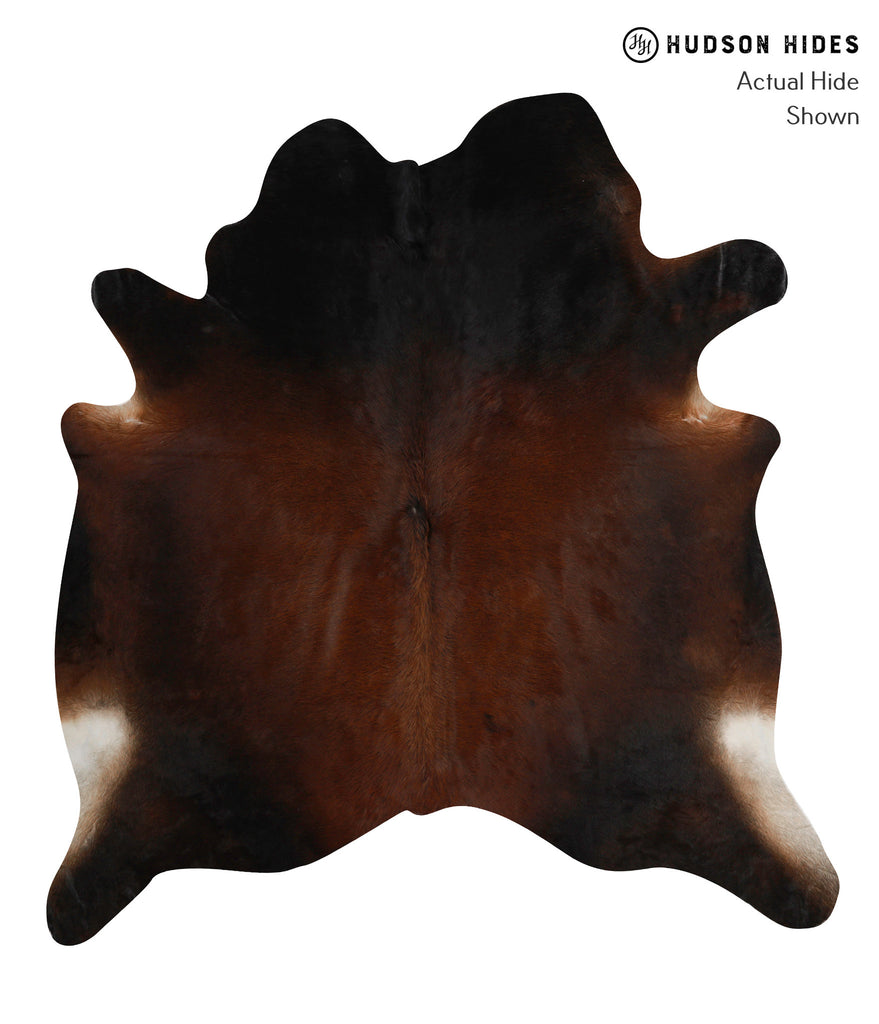 Chocolate XX-Large Brazilian Cowhide Rug 7'4"H x 6'10"W #84009 by Hudson Hides