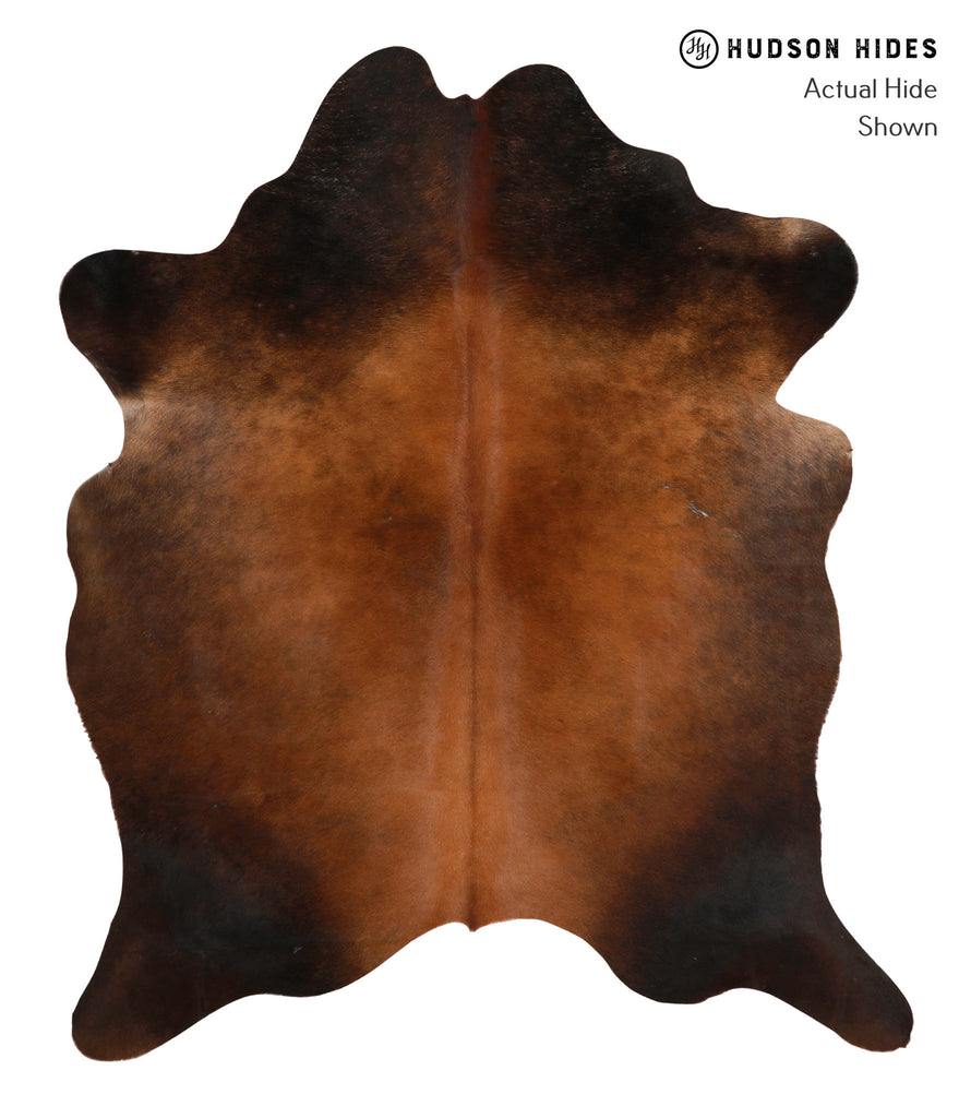 Chocolate X-Large Brazilian Cowhide Rug 6'11"H x 6'1"W #84090 by Hudson Hides