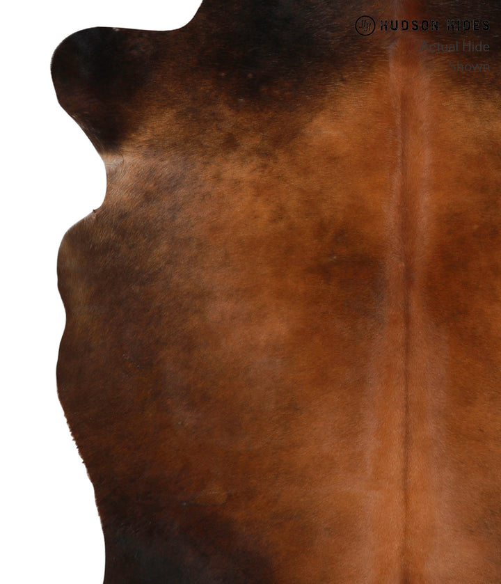 Chocolate X-Large Brazilian Cowhide Rug 6'11"H x 6'1"W #84090 by Hudson Hides