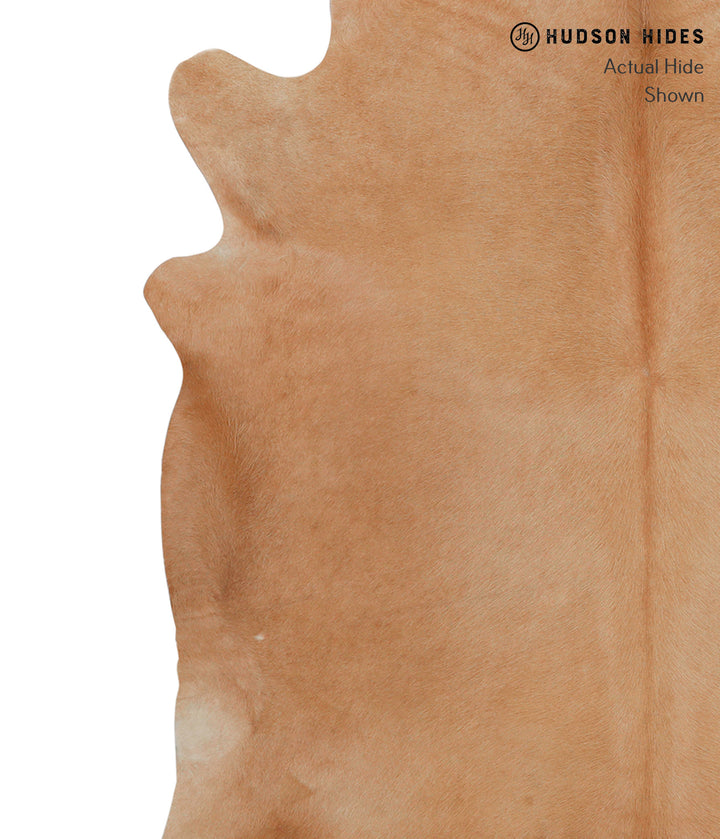 Beige X-Large Brazilian Cowhide Rug 7'1"H x 6'11"W #84095 by Hudson Hides