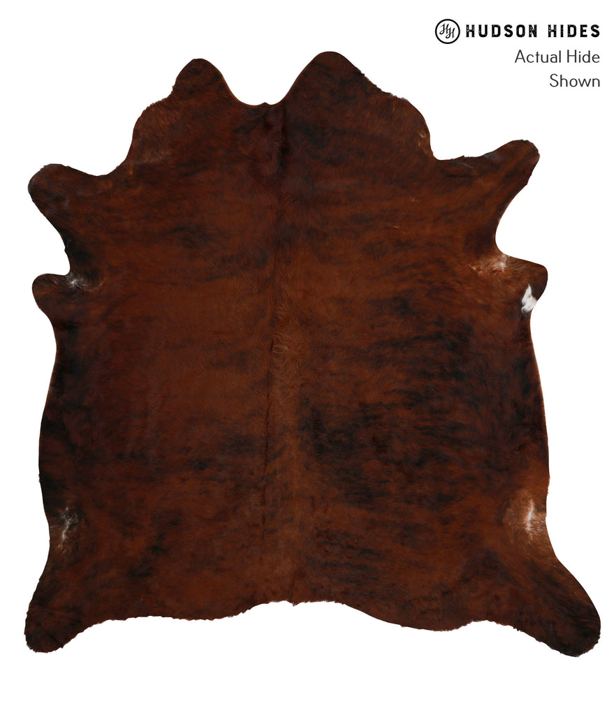 Dark Brindle X-Large Brazilian Cowhide Rug 7'2"H x 6'10"W #84101 by Hudson Hides