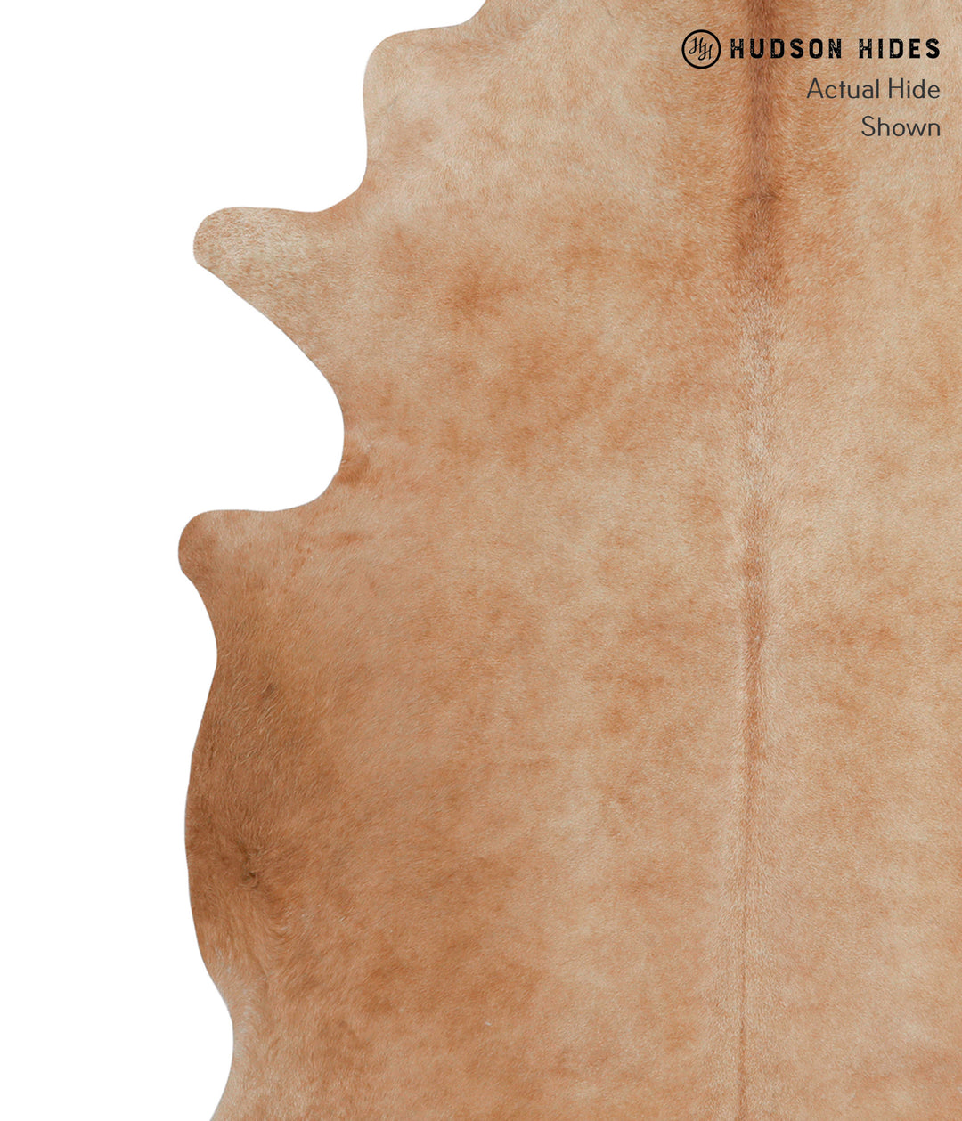 Beige X-Large Brazilian Cowhide Rug 7'8"H x 6'4"W #84111 by Hudson Hid