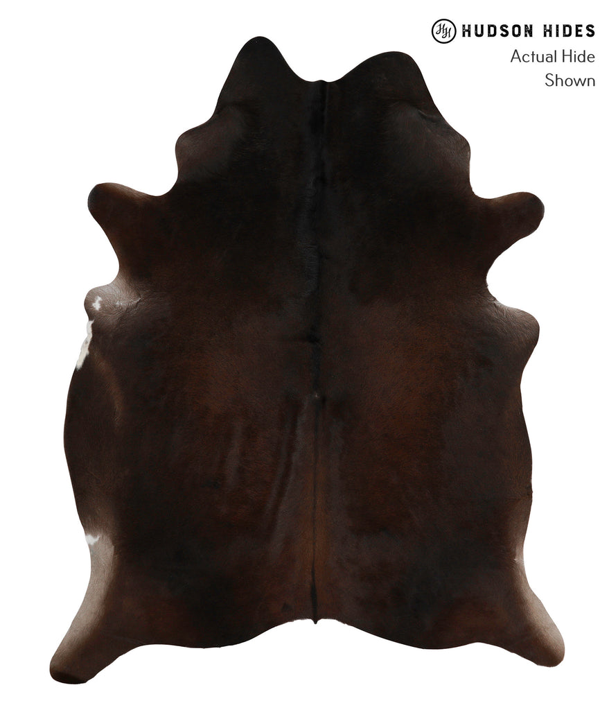 Chocolate X-Large Brazilian Cowhide Rug 7'5"H x 5'11"W #84114 by Hudson Hides